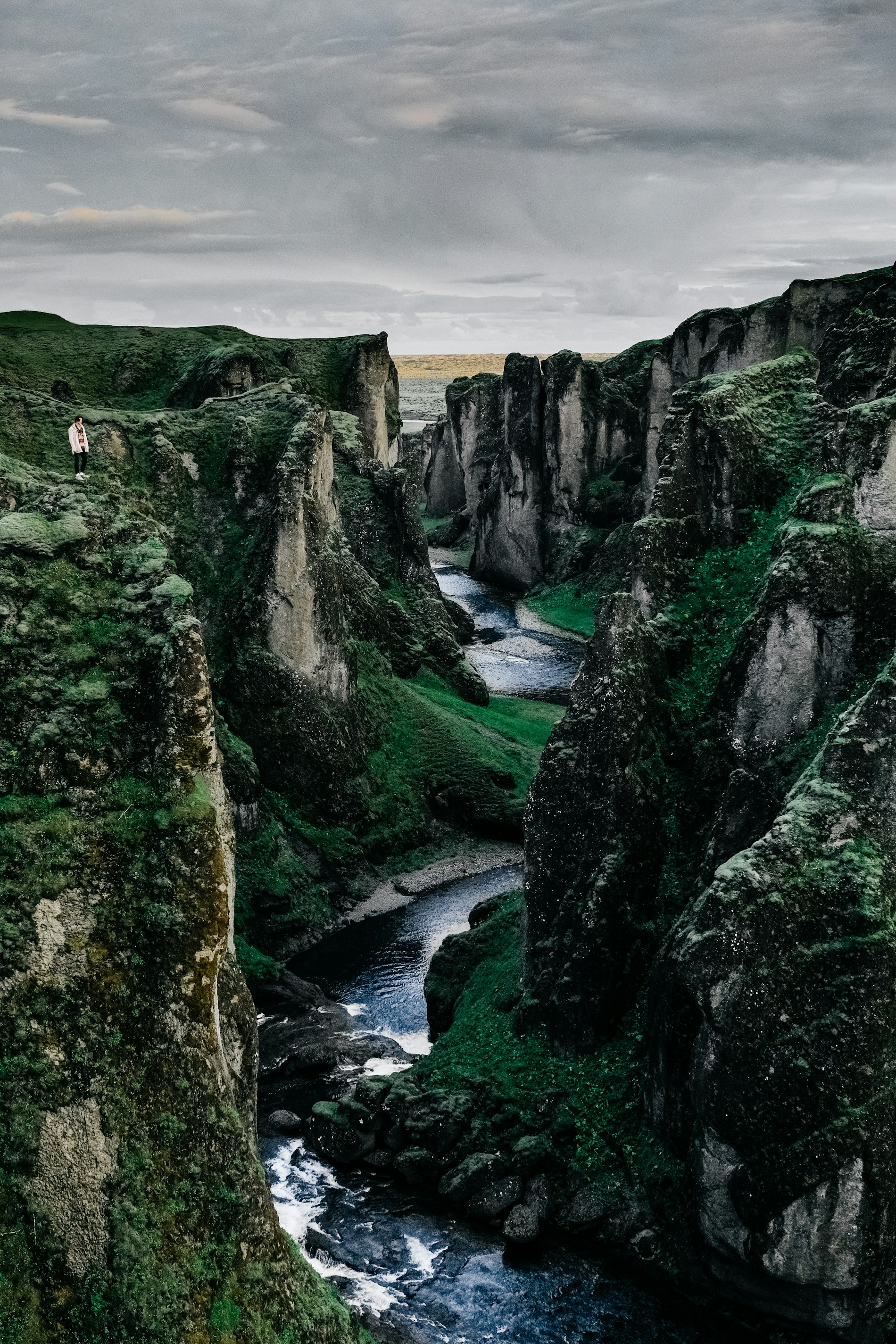 Paisagem dramática da Islândia