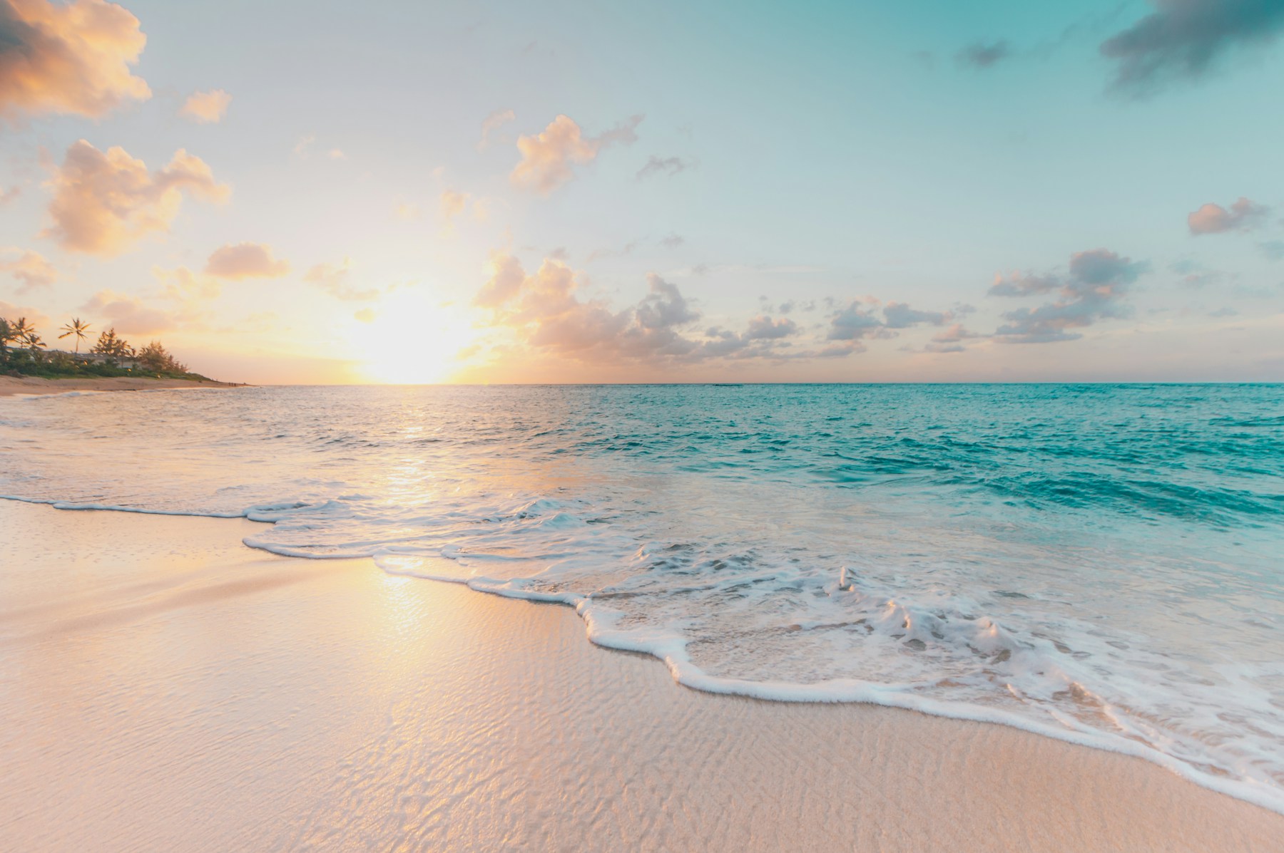 Praia de águas claras