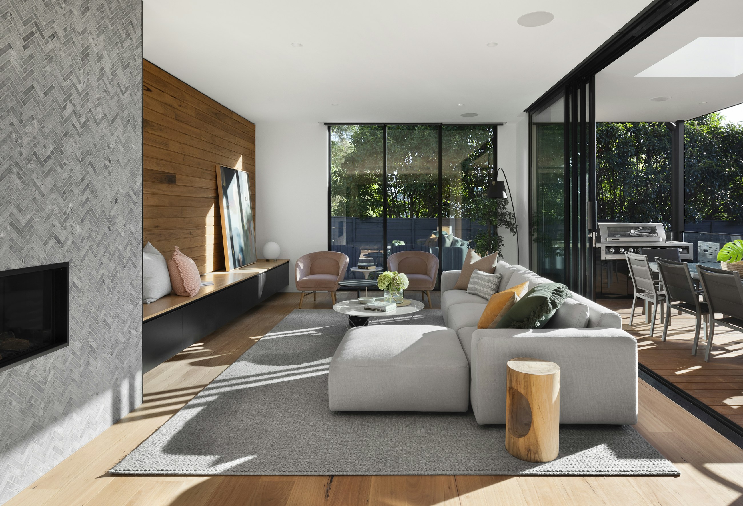 Casa residencial à noite