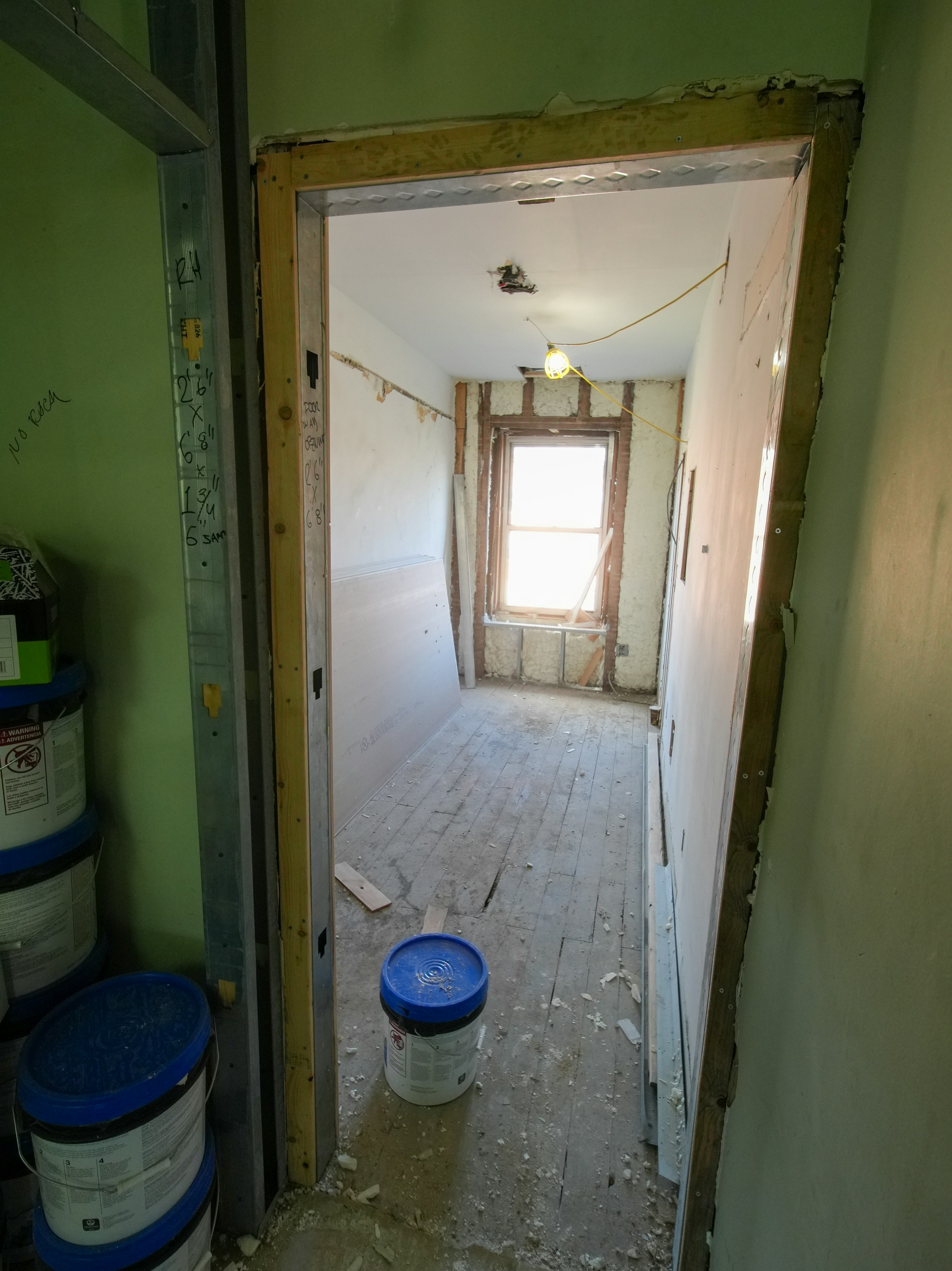 Interior residencial em fase de reforma